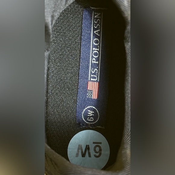 US Polo Assn Womens Size 6W Black OSLO-K Casual Running Sneakers Shoes - Picture 7 of 7